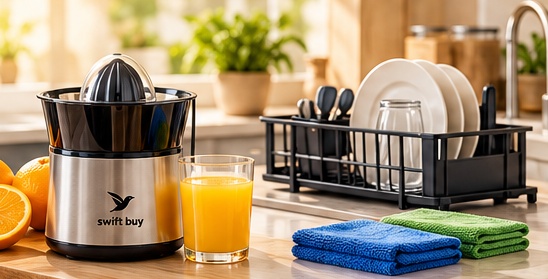 Produtos da página inicial da Swift Buy